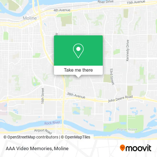 AAA Video Memories map