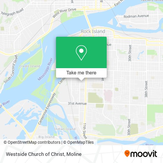 Westside Church of Christ map