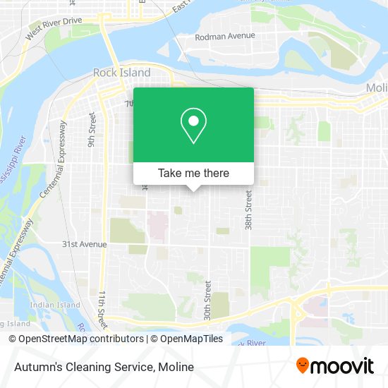 Autumn's Cleaning Service map