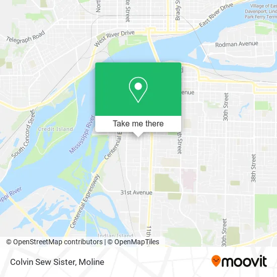 Colvin Sew Sister map