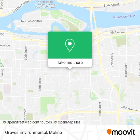 Graves Environmental map