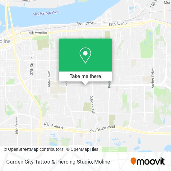 Garden City Tattoo & Piercing Studio map