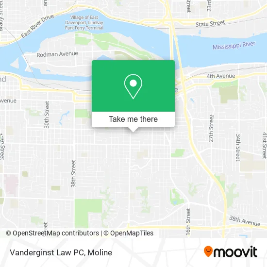 Vanderginst Law PC map