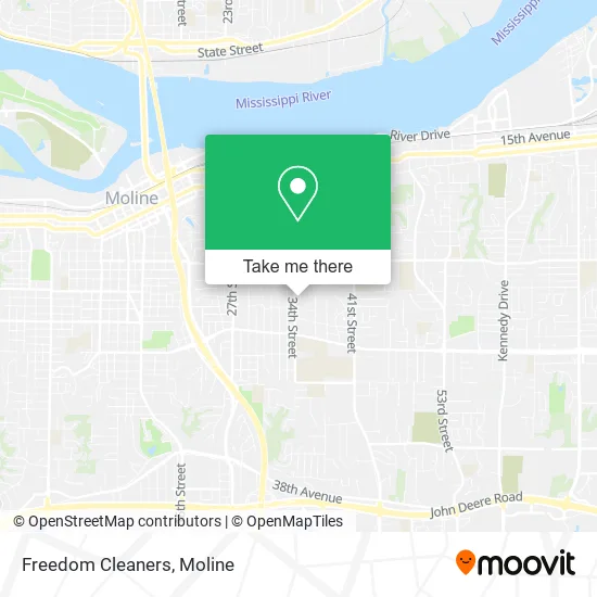 Freedom Cleaners map