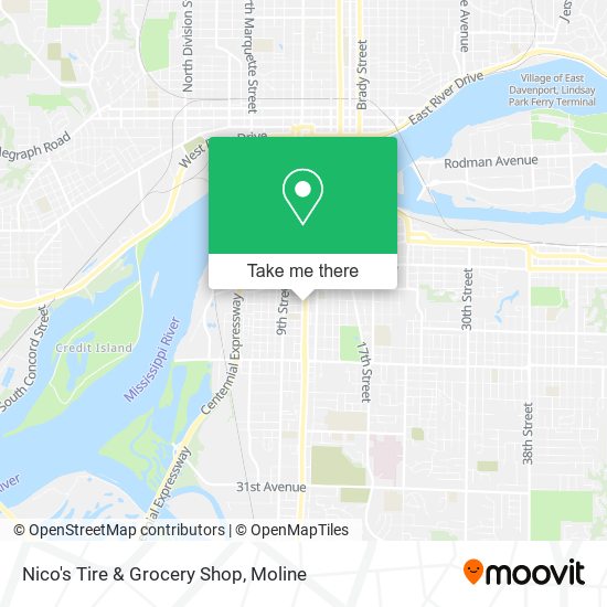 Mapa de Nico's Tire & Grocery Shop