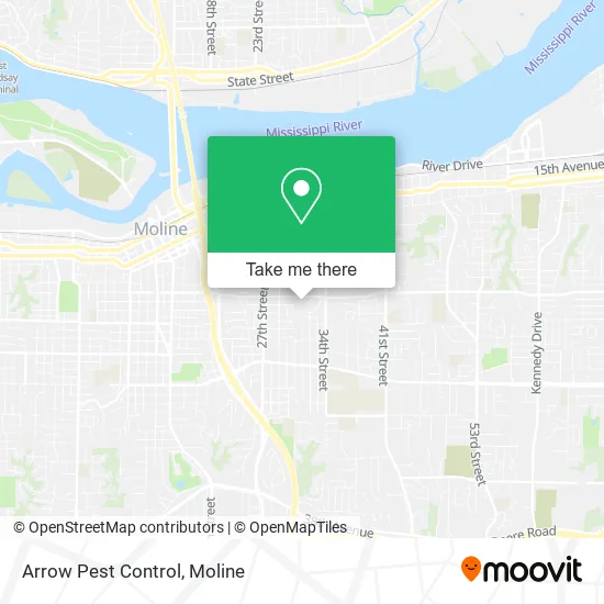 Arrow Pest Control map