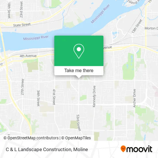 C & L Landscape Construction map