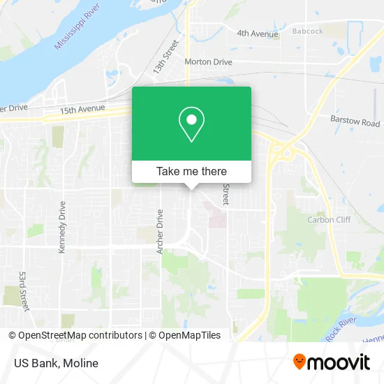US Bank map