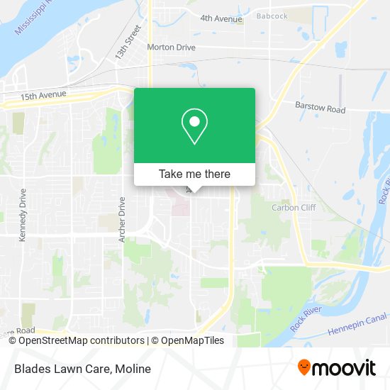 Blades Lawn Care map
