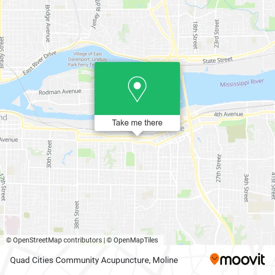 Quad Cities Community Acupuncture map