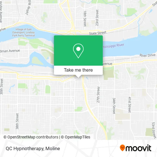QC Hypnotherapy map