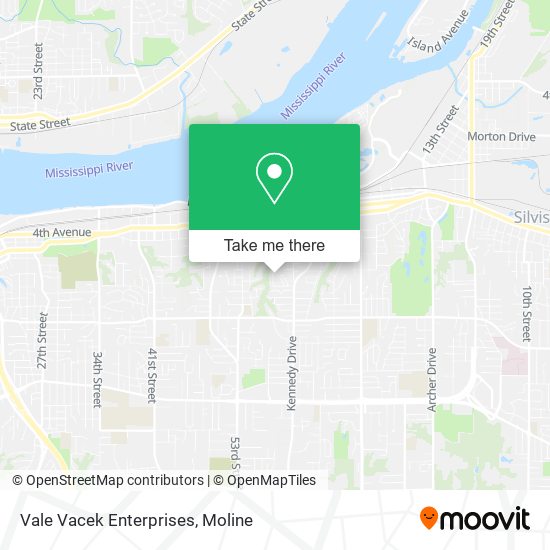 Vale Vacek Enterprises map