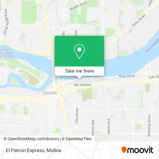 El Patron Express map