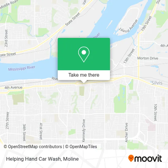 Helping Hand Car Wash map