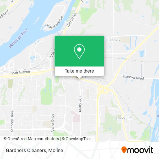 Gardners Cleaners map