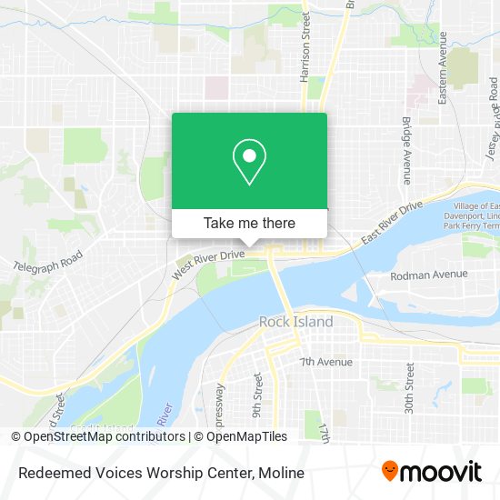 Mapa de Redeemed Voices Worship Center