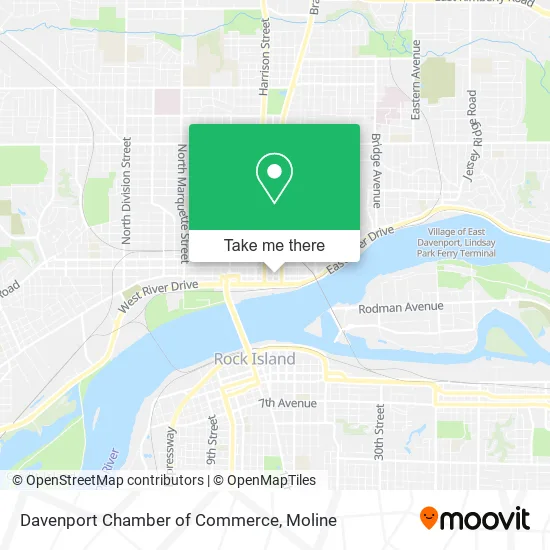 Davenport Chamber of Commerce map