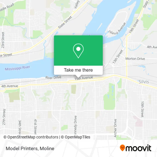 Model Printers map