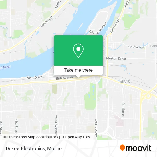 Duke's Electronics map