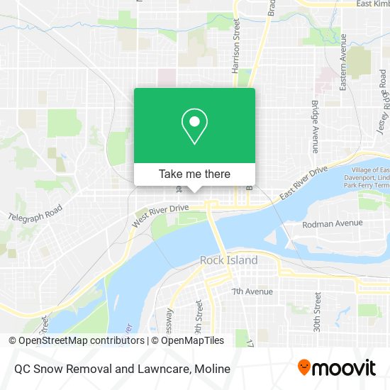 QC Snow Removal and Lawncare map