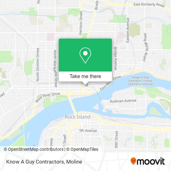 Know A Guy Contractors map