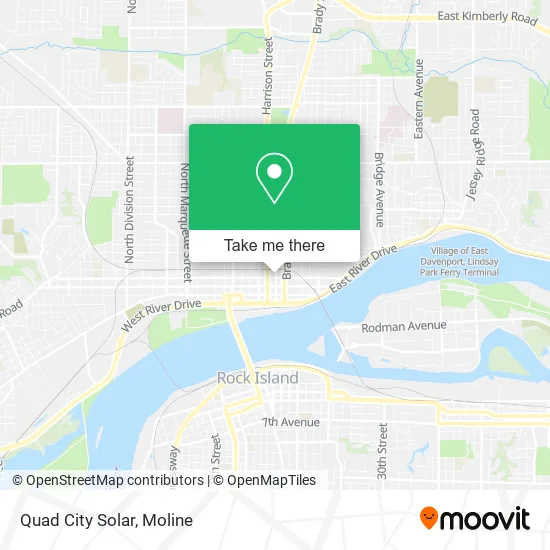 Quad City Solar map