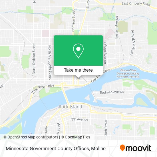 Mapa de Minnesota Government County Offices