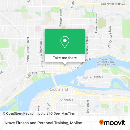 Mapa de Krave Fitness and Personal Training