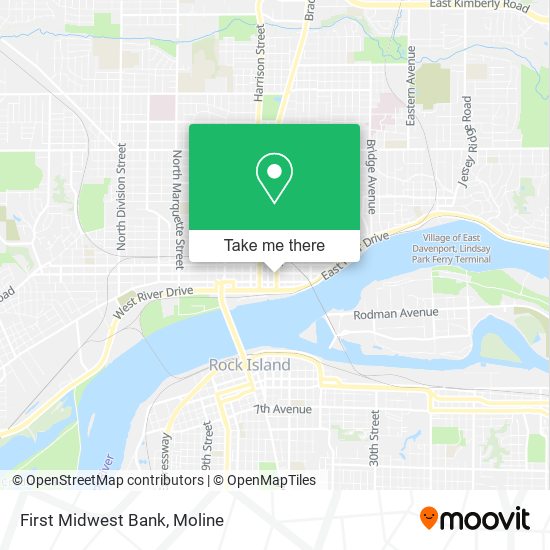 First Midwest Bank map