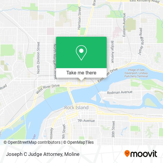 Joseph C Judge Attorney map