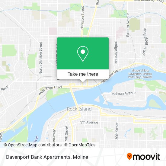 Davenport Bank Apartments map