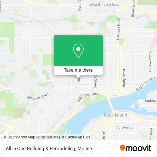 All in One Building & Remodeling map