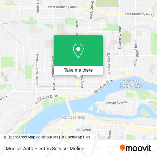 Moeller Auto Electric Service map