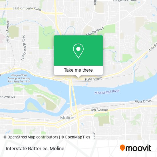 Interstate Batteries map