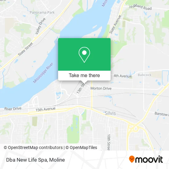 Dba New Life Spa map