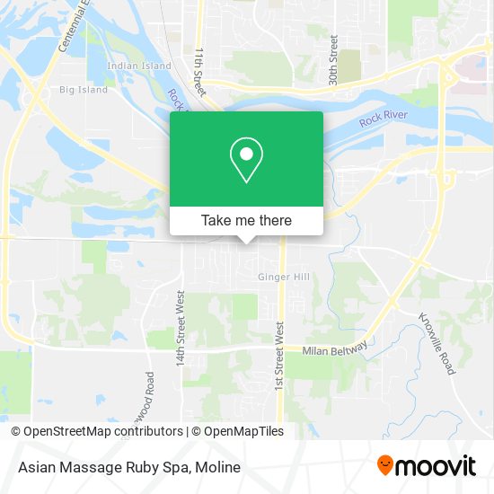Asian Massage Ruby Spa map