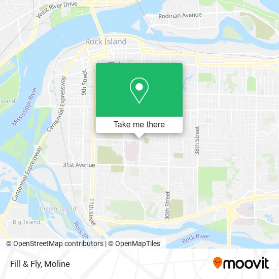 Fill & Fly map