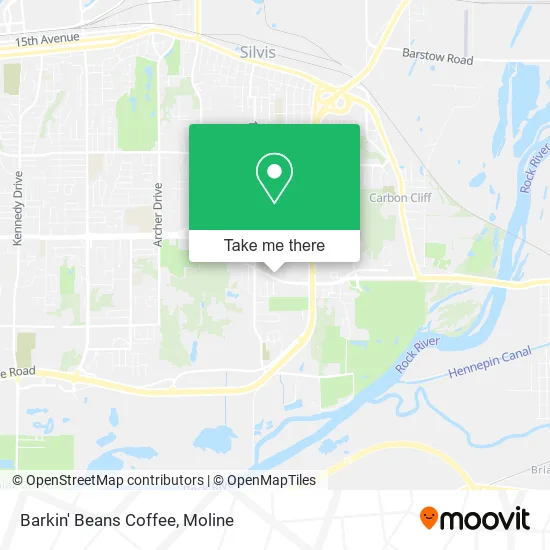 Barkin' Beans Coffee map