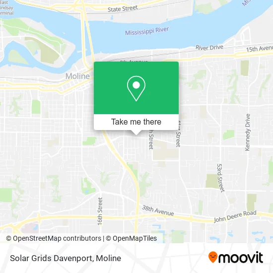 Solar Grids Davenport map