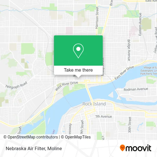 Nebraska Air Filter map