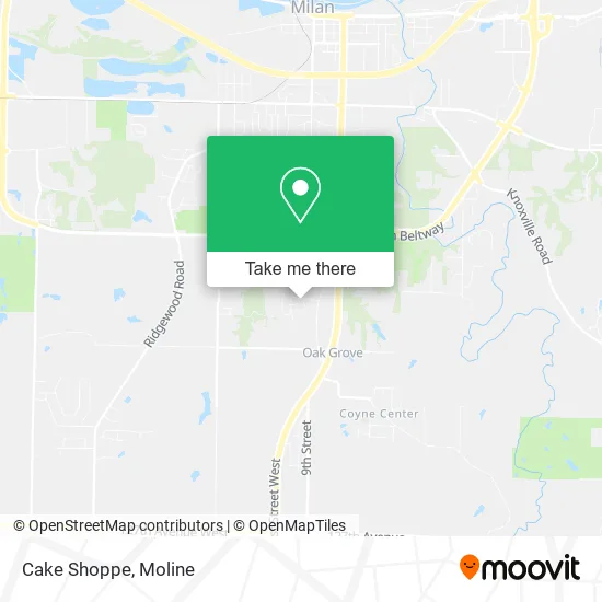 Cake Shoppe map