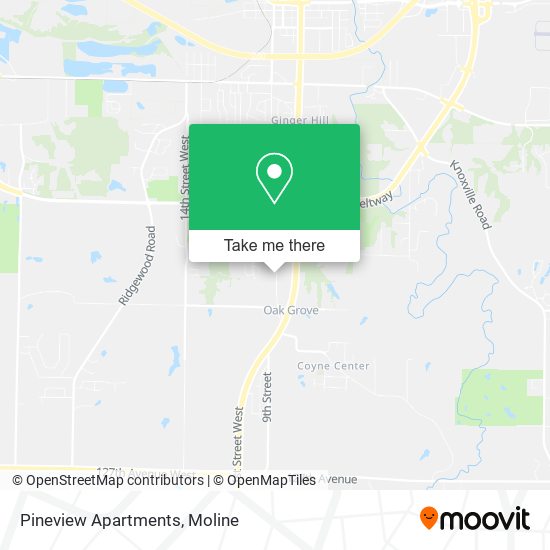 Pineview Apartments map