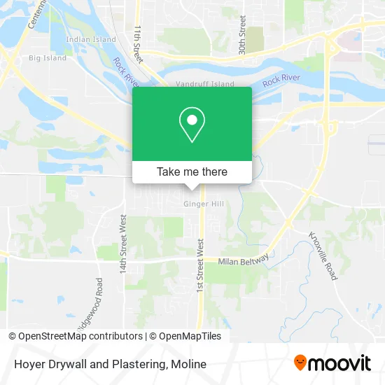 Mapa de Hoyer Drywall and Plastering