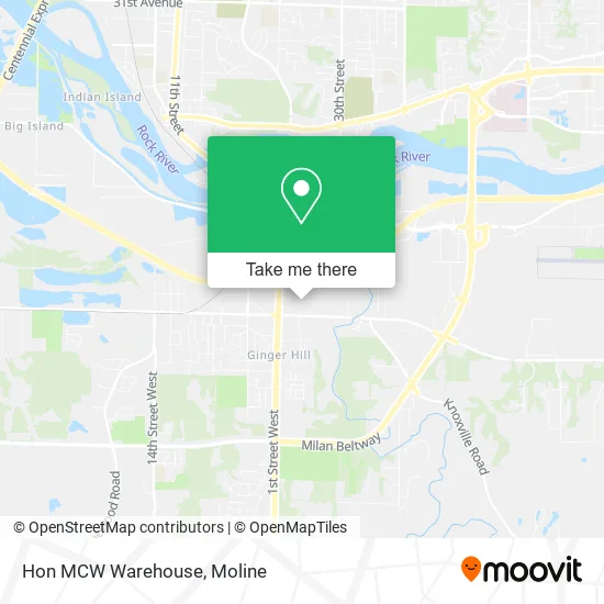 Mapa de Hon MCW Warehouse