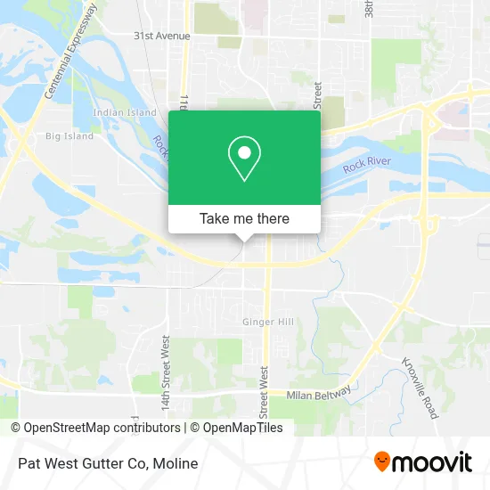 Pat West Gutter Co map