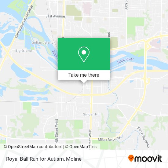 Mapa de Royal Ball Run for Autism