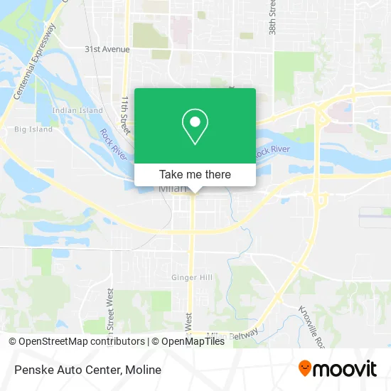 Penske Auto Center map