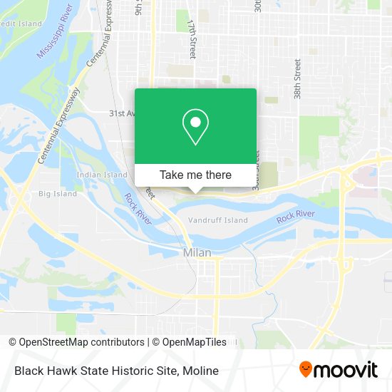 Black Hawk State Historic Site map