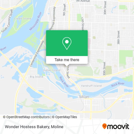 Mapa de Wonder Hostess Bakery