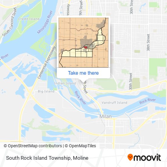 Mapa de South Rock Island Township